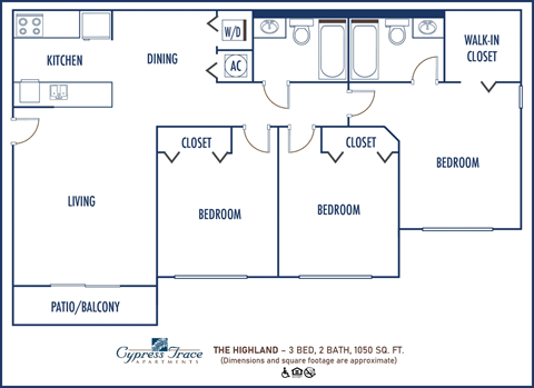 3 Bed 2 Bath Floor Plan at Cypress Trace, Florida, 33511